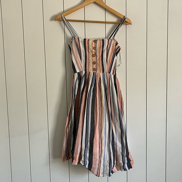 Free People Striped Mini Dress - Picture 3 of 4